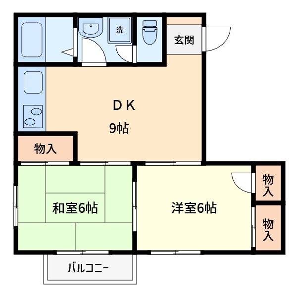 クイーンビルＹの間取り