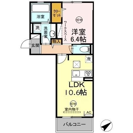 北九州市門司区柳町のアパートの間取り