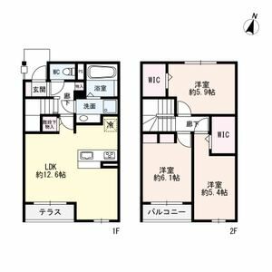 D-court羽衣町の間取り