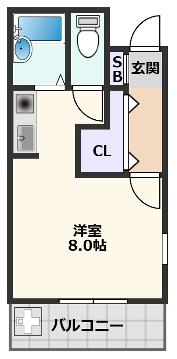 吹田市寿町のマンションの間取り