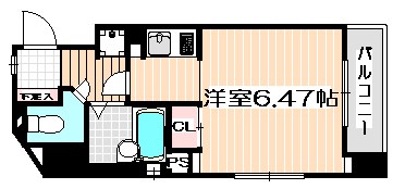 中央区日本橋本町のマンションの間取り