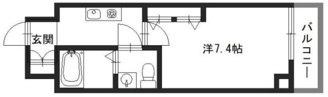 【姫路市南町のマンションの間取り】