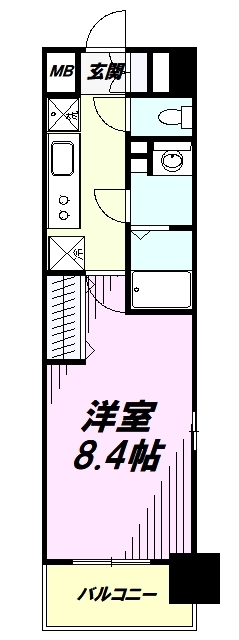 八王子市寺町のマンションの間取り