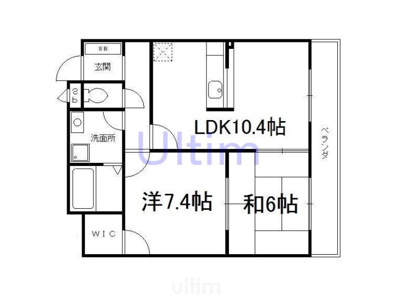 ラクロス丹波橋の間取り