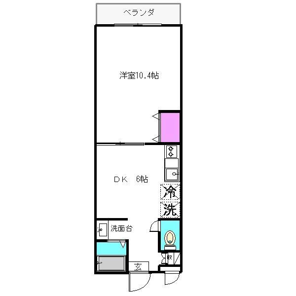 高谷グランドハイツの間取り