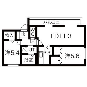 ピアジュ宮の森の間取り