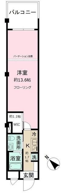 大田区山王のマンションの間取り