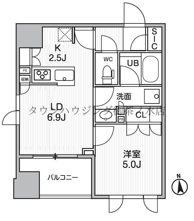 シーズンフラッツ新御徒町の間取り