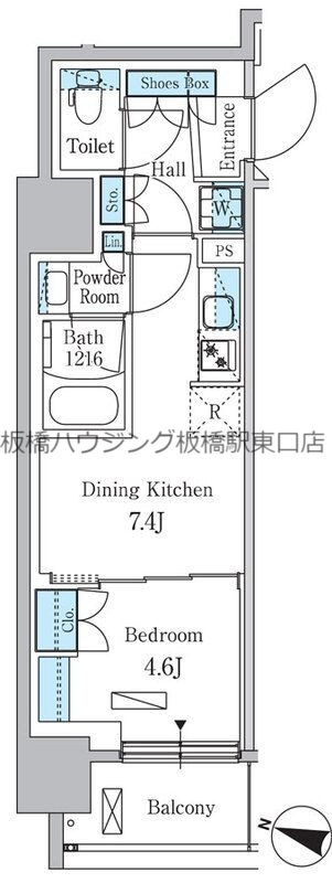 パークアクシス板橋本町ステーションゲートの間取り