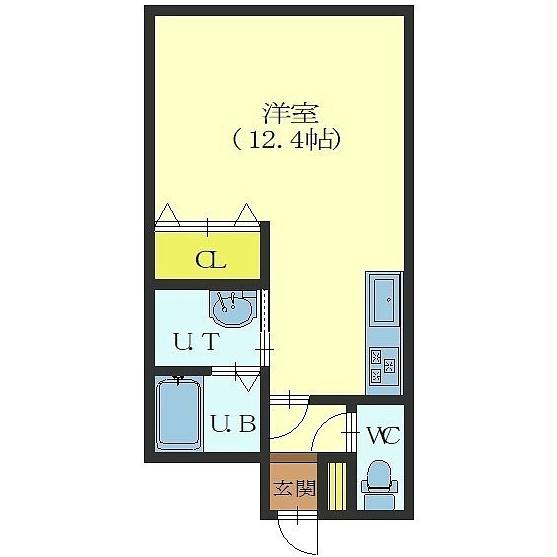 亀田郡七飯町大川のアパートの間取り