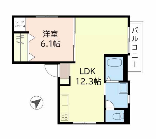 ドミール鈴原の間取り