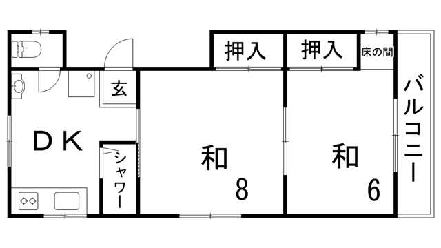 広町マンションの間取り