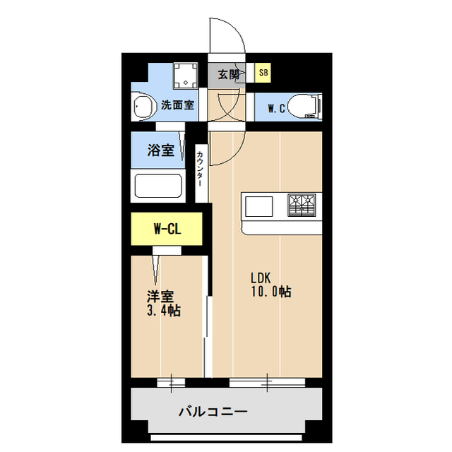 ＫＬ東比恵の間取り