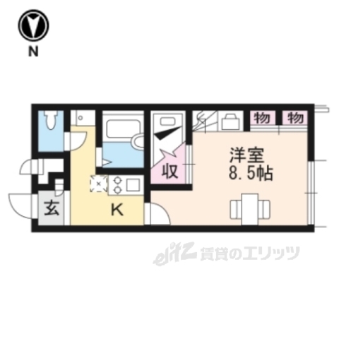 レオパレスシャルマンゾーン照杉の間取り