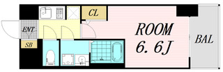 S-RESIDENCE上新庄ascentの間取り