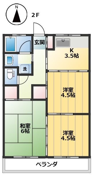 コーポ　オオモト１の間取り