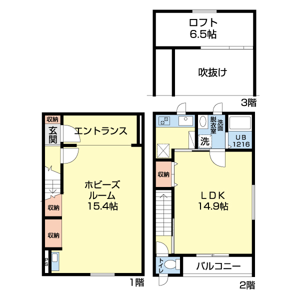 さいたま市見沼区大字小深作のアパートの間取り