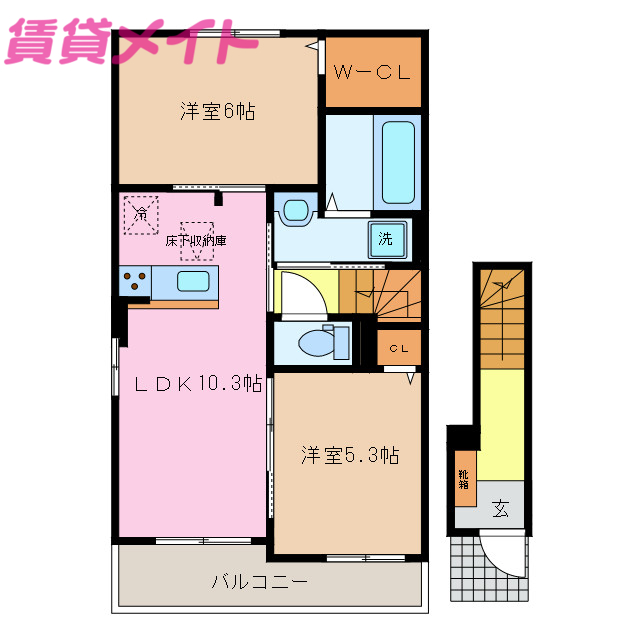 エリタージュ　IIの間取り