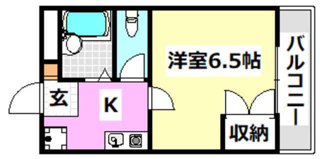 茨木市双葉町のマンションの間取り