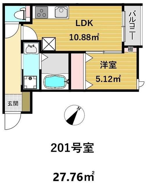 ｋａｇ．Ｒ（カグアール）　福大前の間取り