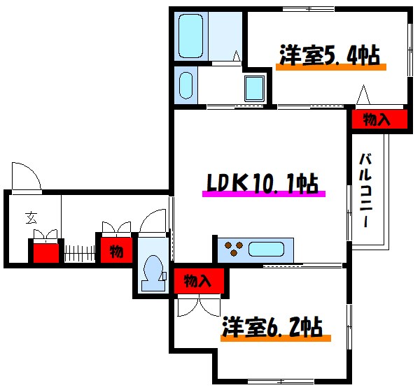 Kanaieの間取り