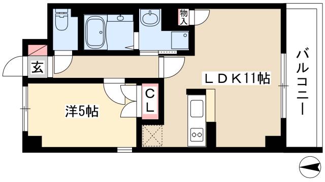 サニープレイス名古屋港の間取り