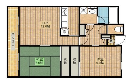 メゾンベール畑ヶ谷の間取り