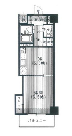 広島市西区東観音町のマンションの間取り