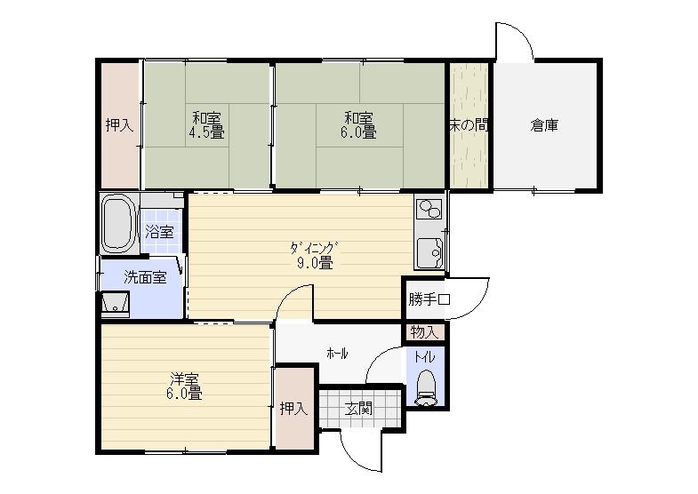 井原荘の間取り