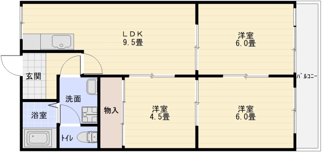 パールハイツ高木の間取り