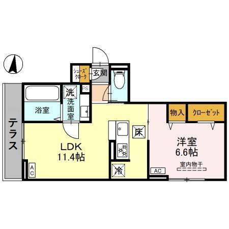 Ｄアヴァンス千間台東　Ｂ棟の間取り