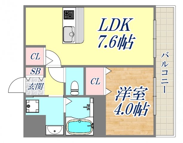 CODE西宮甲子園口の間取り写真