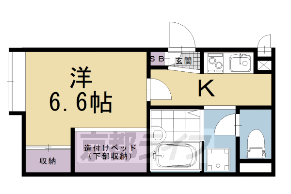 レオパレス三条東山の間取り写真
