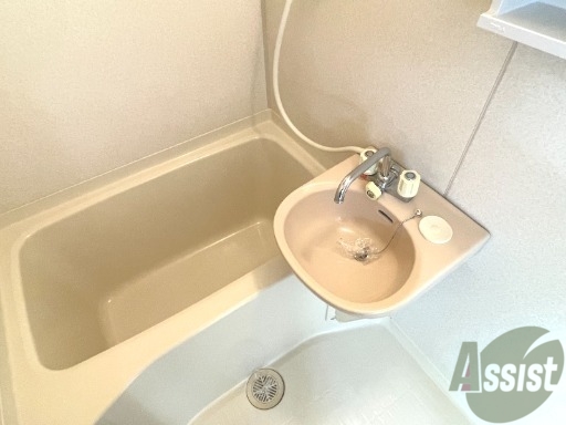 バス・シャワールーム　浴室はシンプル。一人暮らしにはちょうど良いサイズですね。