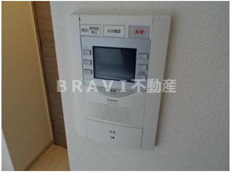 セキュリティ　【プレサンス谷町リーベ】モニター付きインターホン
