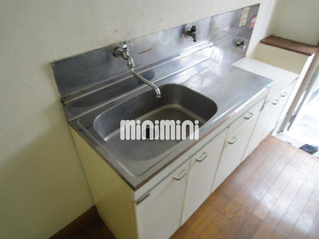 キッチン　２口ガスコンロ対応のキッチン