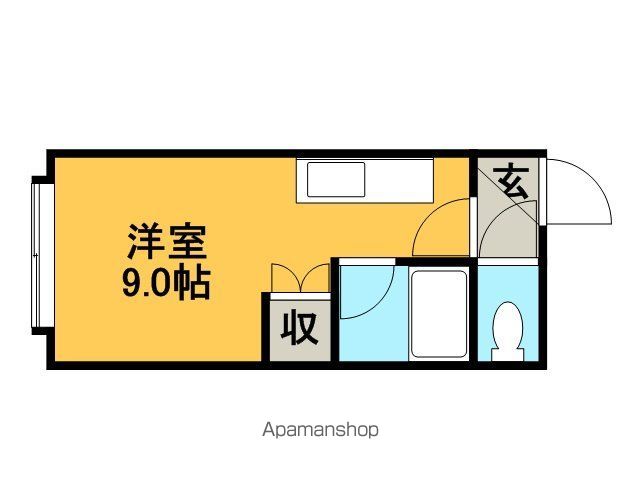 ＪＲ函館本線 手稲駅 徒歩20分 2階建 築38年の間取り写真