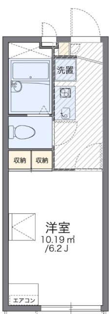 レオパレス中友5の間取り写真