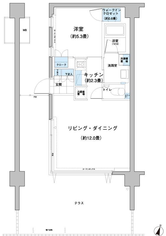 小田急線 千歳船橋駅 徒歩11分 10階建 築19年の間取り写真