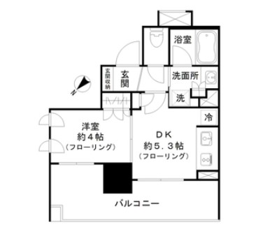 ライオンズアイル渋谷松濤の間取り写真