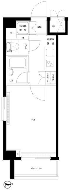 都営三田線 白金高輪駅 徒歩5分 8階建 築22年の間取り写真