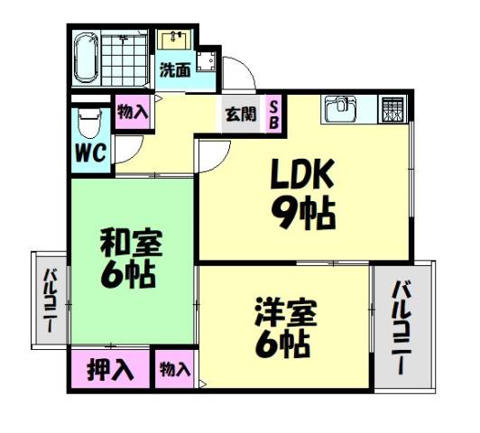 サンライズ加茂壱番館の間取り写真