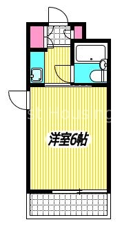 ＪＲ中央線 東中野駅 徒歩6分 3階建 築39年の間取り写真