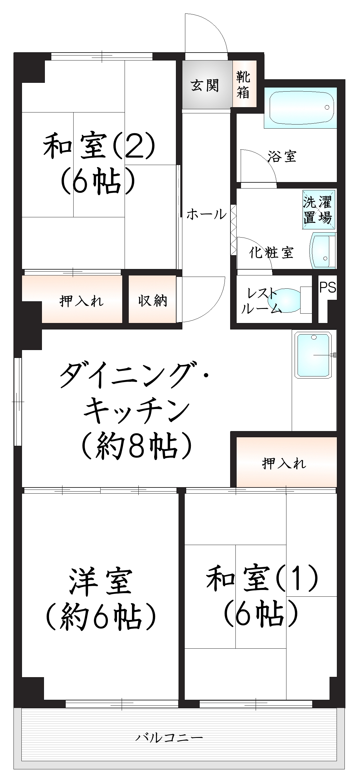 第17今宿ＩＲ　ＢＬＤ.の間取り