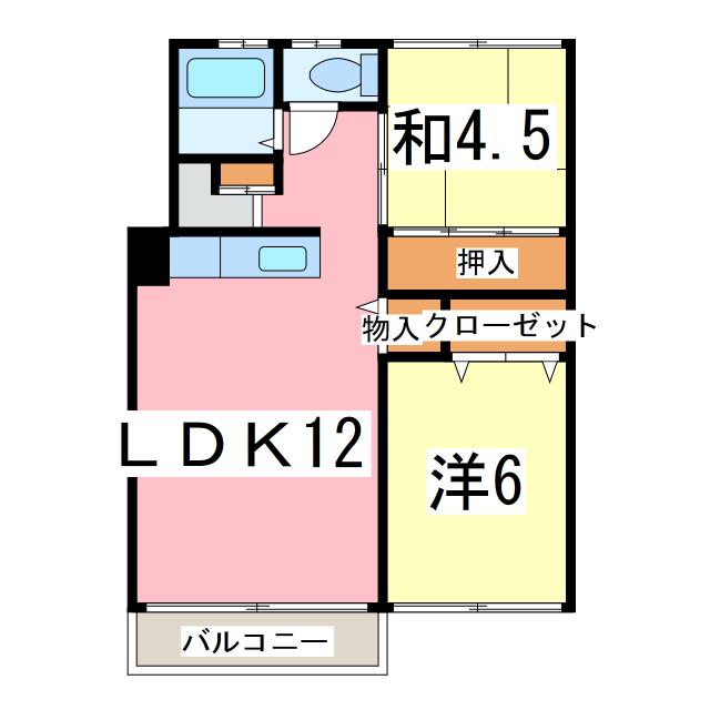 市原市姉崎のマンションの間取り