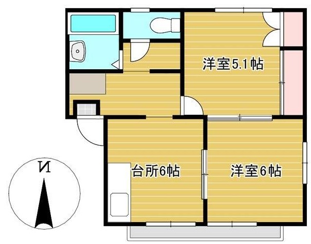 エステートピア佐竹本館の間取り