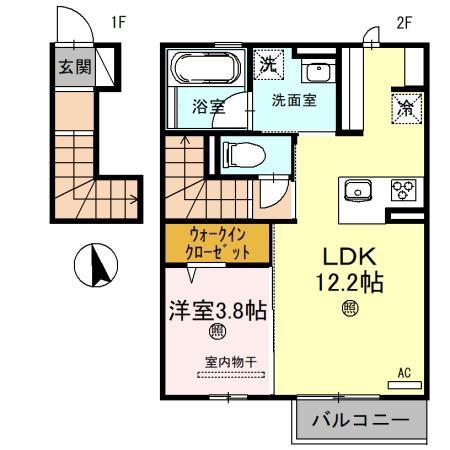 トリシア東福原の間取り