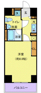 平塚市明石町のマンションの間取り