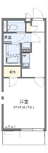 クレイノグラシアス　ワンの間取り