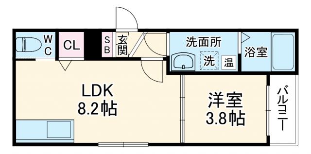 GRANDIＲ朝潮橋の間取り